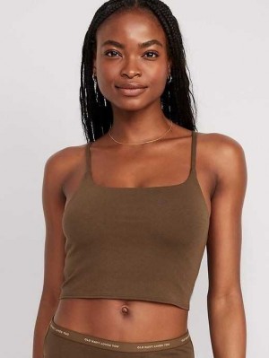 Sous Vêtement Old Navy Scoop-Neck Brami Top Femme Noir | 461-LPSDOF