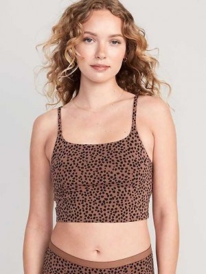 Sous Vêtement Old Navy Scoop-Neck Brami Top Femme Marron | 385-QLTPSY