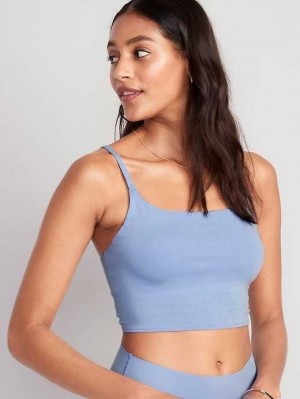 Sous Vêtement Old Navy Scoop-Neck Brami Top Femme Bleu | 279-DMHNEW