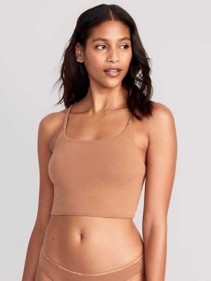 Sous Vêtement Old Navy Scoop-Neck Brami Top Femme Beige | 870-LARPWX