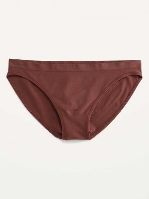 Sous Vêtement Old Navy Seamless Bikini Underwear Femme Root Beer | 390-GBQFIH