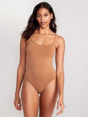 Sous Vêtement Old Navy Seamless Cami Bodysuit Femme Beige | 654-IZFXWB