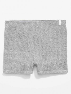 Sous Vêtement Old Navy Seamless Rib-Knit Boyshort Underwear Femme Grise | 634-UYLWHD