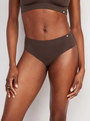Sous Vêtement Old Navy Soft-Knit No-Show Hipster Underwear Femme French Roast | 547-CKYRIP