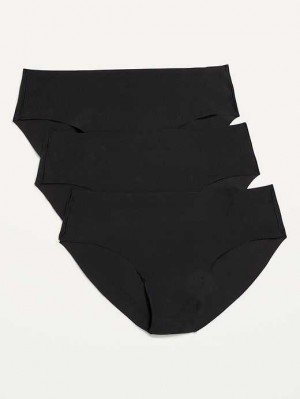 Sous Vêtement Old Navy Soft-Knit No-Show Hipster Underwear Femme Noir | 938-ALKWYV