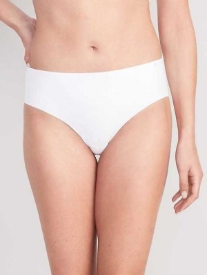 Sous Vêtement Old Navy Soft-Knit No-Show Hipster Underwear Femme Blanche | 403-SLWRPM