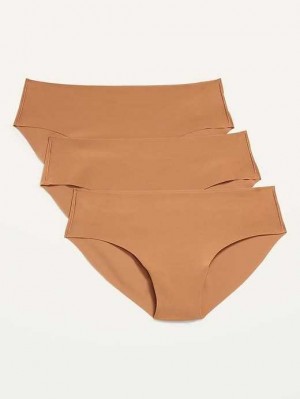 Sous Vêtement Old Navy Soft-Knit No-Show Hipster Underwear Femme Beige | 863-TZOWAQ
