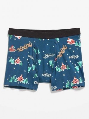 Sous Vêtement Old Navy Soft-Washed Boxer Brief Underwear Homme Bleu | 584-CNUPHD