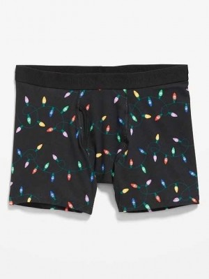 Sous Vêtement Old Navy Soft-Washed Built-In Flex Printed Boxer-Brief Underwear Homme Jaune | 963-WJDFOY