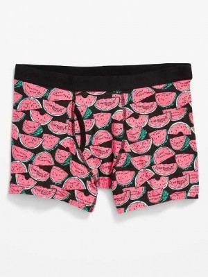 Sous Vêtement Old Navy Soft-Washed Built-In Flex Printed Boxer-Brief Underwear Homme Watermelon Print | 582-YLZIMT