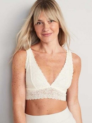 Soutien Gorge Old Navy Dentelle Bralette Top Femme Creme De La Creme | 810-KHLAVM