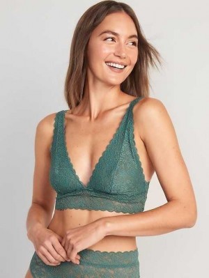 Soutien Gorge Old Navy Dentelle Bralette Top Femme Forest Shade | 756-NRUVBZ