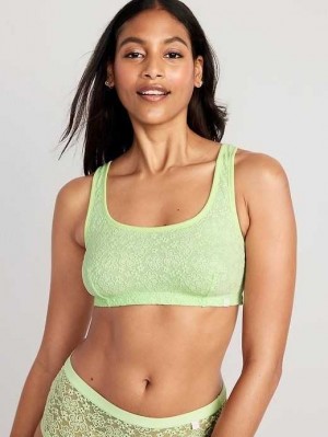 Soutien Gorge Old Navy Dentelle Bralette Top Femme Soft Limon | 360-IZFOLG