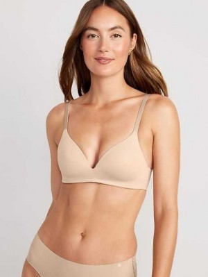 Soutien Gorge Old Navy Full-Coverage Molded Wireless Bra Femme Marron | 278-MEKUTB