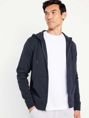 Sweat a Capuche Old Navy Fleece-Knit Zip Hoodie Homme Bleu Foncé | 796-DGPATC