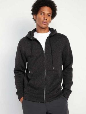 Sweat a Capuche Old Navy Fleece-Knit Zip Hoodie Homme Noir | 361-FVIOZB