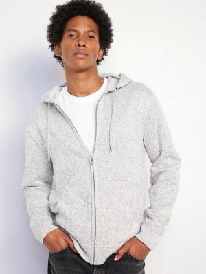 Sweat a Capuche Old Navy Fleece-Knit Zip Hoodie Homme Beige | 016-XWKNLO