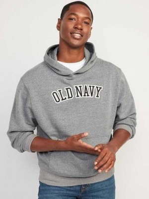 Sweat a Capuche Old Navy Logo-Graphique Pullover Hoodie Homme Grise | 069-GKEIQO