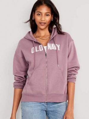 Sweat a Capuche Old Navy Slouchy Logo Graphique Full-Zip Hoodie Femme Lark | 268-NPXCEK