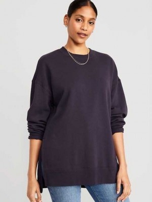 Sweatshirt Old Navy Oversized Boyfriend Tunic Sweatshirt Femme Nebula | 486-FJIHBV