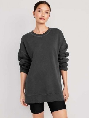 Sweatshirt Old Navy Oversized Boyfriend Tunic Sweatshirt Femme Panther | 859-DBJVMF