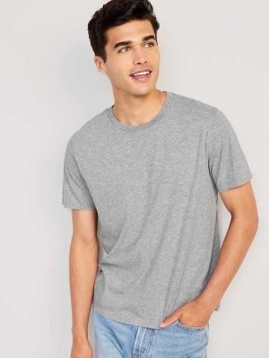 T Shirts Old Navy Crew-Neck T-Shirt Homme Grise Clair | 381-OEFQTS