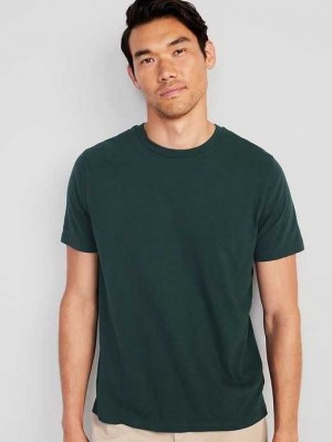 T Shirts Old Navy Crew-Neck T-Shirt Homme Vert Foncé | 195-LMYEJS