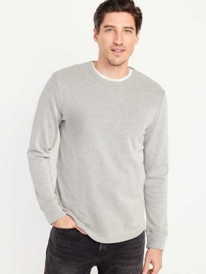 T Shirts Old Navy French Rib T-Shirt Homme Grise Clair | 946-VSOZEA