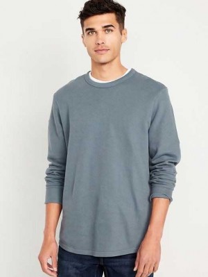 T Shirts Old Navy French Rib T-Shirt Homme Wintry Waters | 419-STFRMK