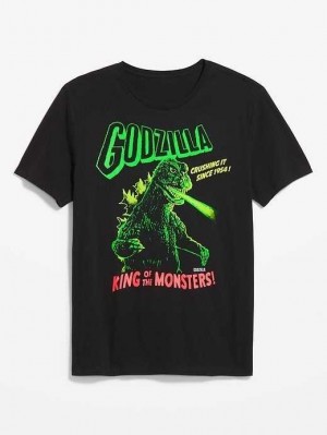 T Shirts Old Navy Godzilla Gender-Neutre T-Shirt Homme Noir | 219-GVJHNR