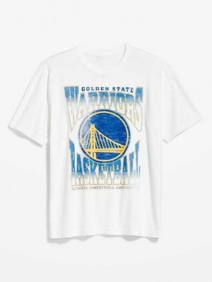 T Shirts Old Navy Golden State Warriors Gender-Neutre T-Shirt Homme Blanche | 987-GDJBVT