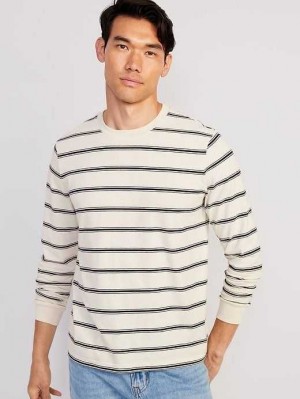 T Shirts Old Navy Long-Sleeve Rayé Rotation T-Shirt Homme Stripes | 957-IUALFY