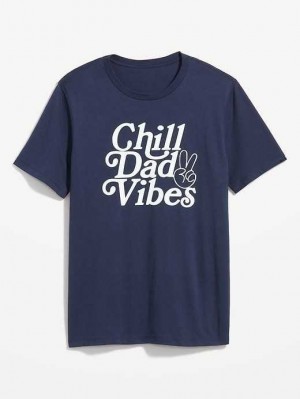T Shirts Old Navy Matching Graphique T-Shirt Homme Chill Dad Vibes | 180-HVXQMT