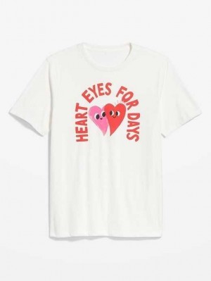 T Shirts Old Navy Matching Valentine-Graphique T-Shirt Homme Bleu Clair | 276-MAKLXZ