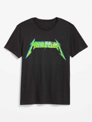 T Shirts Old Navy Metallica Gender-Neutre T-Shirt Homme Noir | 312-CDVZBK