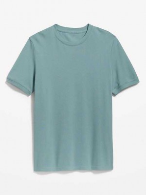 T Shirts Old Navy Moisture-Wicking Pique T-Shirt Homme Bluegrass | 927-KDFZRP