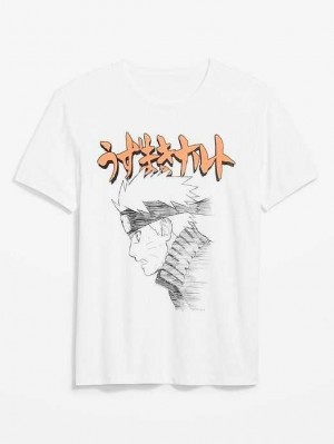 T Shirts Old Navy Naruto Gender-Neutre T-Shirt Homme Blanche | 468-CTNBXE