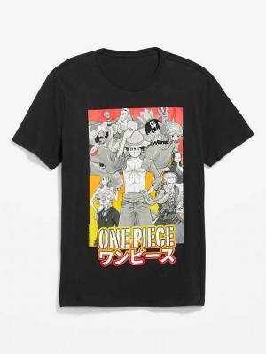 T Shirts Old Navy One Piece Gender-Neutre T-Shirt Homme Noir | 645-HSLRNY