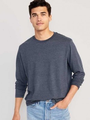 T Shirts Old Navy Relaxed Layering T-Shirt Homme Bleu Marine | 431-JBRATY
