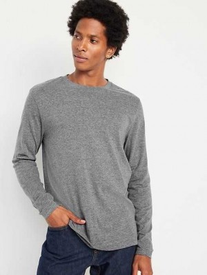 T Shirts Old Navy Relaxed Layering T-Shirt Homme Grise | 184-PGNBJL
