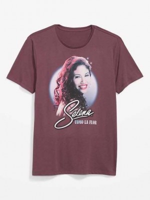 T Shirts Old Navy Selena Como la Flor Gender-Neutre T-Shirt Homme Bleu | 512-VYCKIN