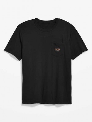 T Shirts Old Navy Soft-Washed Graphique Pocket T-Shirt Homme Wander The Wild | 792-XGUYDC