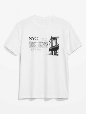 T Shirts Old Navy Soft-Washed Graphique T-Shirt Homme Nyc | 598-NXLHVT