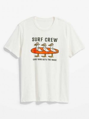 T Shirts Old Navy Soft-Washed Graphique T-Shirt Homme Multicolore | 578-JPTZQU