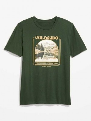 T Shirts Old Navy Soft-Washed Graphique T-Shirt Homme Topiary | 376-LMXWNY