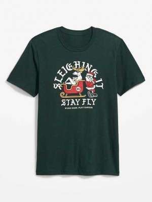 T Shirts Old Navy Soft-Washed Graphique T-Shirt Homme Forest Canopy | 259-HYDPUK