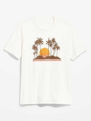 T Shirts Old Navy Soft-Washed Graphique T-Shirt Homme Bleu Clair | 014-BCWUGS