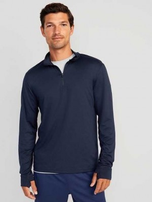 Vêtements De Sport Old Navy Cloud 94 Soft 1/4-Zip Pullover Homme Bleu Marine | 701-MNGTIR