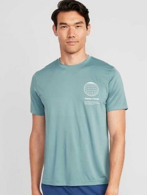 Vêtements De Sport Old Navy Cloud 94 Soft Go-Dry Cool Graphique T-Shirt Homme Training Chest Graphic | 392-AECODP