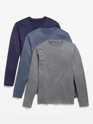 Vêtements De Sport Old Navy Cloud 94 Soft Go-Dry Cool T-Shirt 3-Pack Homme Grise Bleu Bleu Marine | 309-WDFQMU